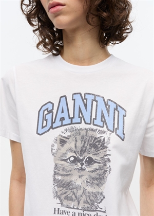 Kitty Margot tee Bright White T4272 Ganni 